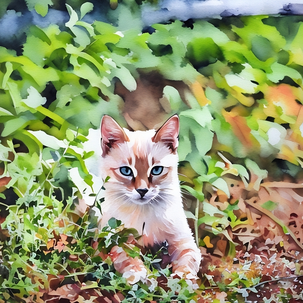 Fine Art Archival Watercolor Print "Barn Kitten" Sandra Boos Photography 10x10